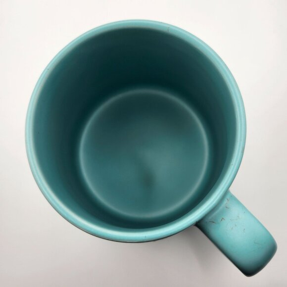 Opalhouse Blue Ceramic Mug Tropical Design Huts Pineapples Palms 24oz Tiki - Picture 9 of 9